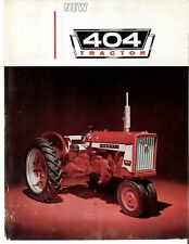 International Mccormick Farmall 404 Row-crop Tractor Sales Brochure Ih Leaflet