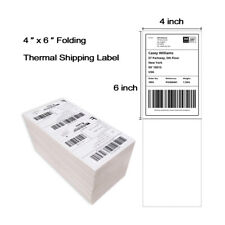 Up To 10000 4x6 Premium Fanfold Shipping Labels For Direct Thermal Printers