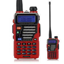 Us Baofeng Uv-5r Plus Dual-band 2m70cm Vhf Uhf Ht Fm Ham Two-way Radio Red