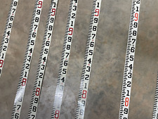 8 Vintage Dietzgen Measuring Staff Survey Grade Rod Metal Replacement Faces