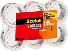 Scotch 3m Storage Packing Tape 6 Rolls Heavy Duty Shipping Packaging Moving New.