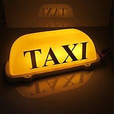 Yellow Taxi Sign Top Led Light Magnetic Cab Roof Illuminated Topper Car Light