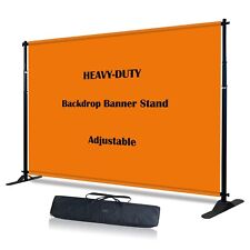 9x10 Banner Stand Backdrop - Repeat Adjustable Telescopic Trade Show Backdrop