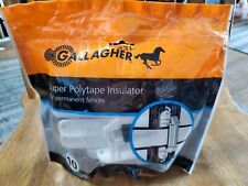 Gallagher Electric Fence Locking 1 12 Poly Tape Insulator Livestock New Horse