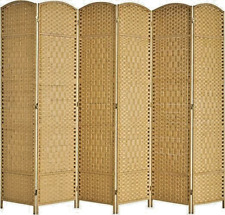 Breezestival 6 Ft Ht. Room Divider 6 Panel Privacy Screens Freestanding New