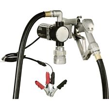 Roughneck 12v Diesel Fuel Transfer Pump - 8 Gpm Manual Nozzle Hose