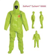 New 2-suits Dupont Tk128tly 3xl Tychem 10000 Coverall Respirator Fit Hood Hr