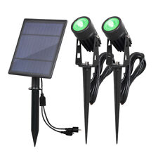 Solar Powered Led Spot Lights Outdoor Garden Security Pathway Landscape Lamp Us
