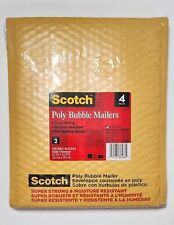 Scotch Brand Poly Bubble Mailers 4 Pack 8.5 In X 11.25 In 3m Self-sealing Size 2