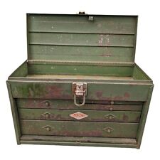 Vintage Sk Toolmachinist Box 5 Drawer Green Needs Tlc Toolbox