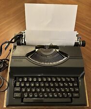 Sears Electric 12 Typewriter Model 704 53100 Gray Black Works With Hard Case 1