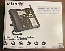 Vtech 4- Line Small Business System Accessory Deskset Am18247 Black