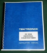 Tektronix Dc 505a Instruction Manual W 11x17 Foldouts Protective Covers