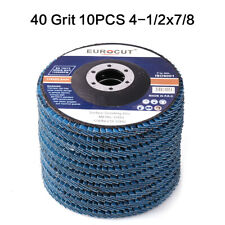 10pcs 4-12x78 Flap Disc 40 Grit 4.5 Grinding Sanding Wheels Aluminum Oxide