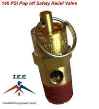 140 Psi Air Compressor Safety Relief Pop Off Valve Solid Brass 14 Male Npt New