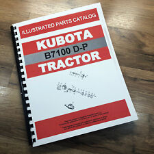 Kubota B7100 D-p Tractor Parts Assembly Manual Catalog Exploded Views Non Hst