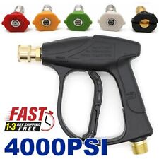 14 High Pressure Washer Gun 4000 Psi Car Wash Foam Spray Short Wand W5 Nozzle