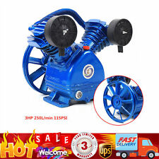 3hp 2piston V Style Twin Cylinder Air Compressor Pump Head Single Stage Oil View