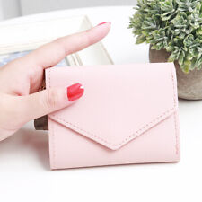 Women Casual Small Clutch Leather Mini Wallet Photo Credit Id Card Holder Purse
