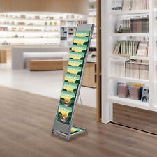 10tier Floor Standing Literature Rack Brochure Magazine Display Holder Stand New