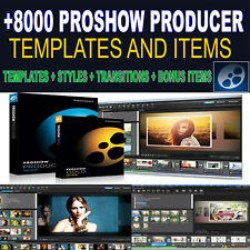 8.000 Templatestransitionsstylesbonus Proshow Producer Shipping By Download