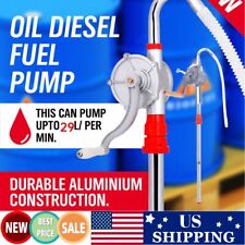 Manual Hand Crank Pump Oil Fuel Transfer Suctin Drum Barrel 55 Gallon
