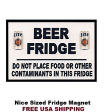 581 - Beer Fridge Warning Sign Refrigerator Fridge Magnet