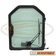 For Bobcat Door With Wiper Skid Steer Loader Glass Front Cab Enclosure