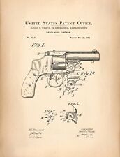 Decor Poster Of Vintage Patent.revolver Gun.room Office Home Art Design.6799
