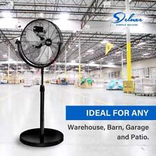 20 In Pedestal Standing Fan High Velocity For Industrial Commercial Residential