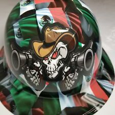 Full Brim Hard Hat Custom Hydro Dipped In Mexican Outlaw Cowboy Pride