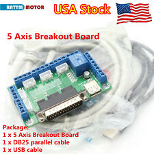 In Usa5 Axis Lpt Mach3 Cnc Breakout Board Stepper Motor Driver Controller Card