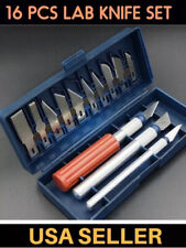 Dental Lab Knife Scalpel Razor Blade Precision Kit Cutter Set 16pcs