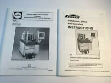 Sunnen Honing Machine Instructions And Parts Catalog