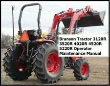 Operator Maintenance Manual Fits Branson Tractor 3120r 3520r 4020r 4520r 5220r