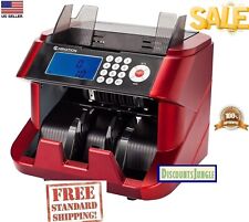Carnation Bank Money Counter Machine Used Counterfeit Bill Detector Uv And Mg