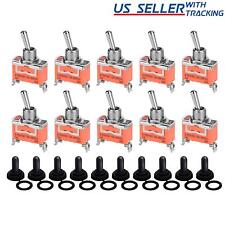 10x Waterproof Heavy Duty Toggle Switch Onoff 2 Terminal Car Boat Spst 15a 250v