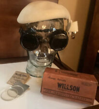 Vintage Willson Welding Goggles W Clear Lens In Original Box. A Steampunk Must