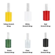 Extended Core Stretch Shrink Film Mini Hand Wrap With Handle - Multiple Colors