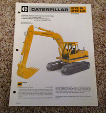1984 Caterpillar 213 213 Lc Excavator Sales Brochure Mining Construction