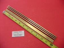 4 Pieces 18x 12 C360 Brass Flat Bar 12 Long Solid Plate Mill Stock H02 .125
