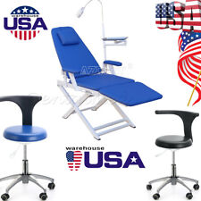 Dental Portable Mobile Chair Led Light Folding Unit Chairdentist Mobile Chair