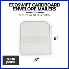 1000 6 X 6 Ecoswift White Cddvd Photo Shipping Flats Cardboard Envelope Mailers