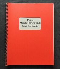 Genuine Zetor Proxima Tractor 120k 120slk Front Loader Parts Operators Manual
