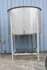 175 Gallon Approximately Vertical Stainless Steel Storage Tank - 29637
