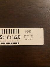 Keuffel Esser Wyteface 20 English Unit Optical Tooling Scale 71-6020