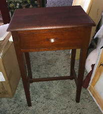 Mid Century Shaker Style Solid Walnut Nightstand Side Table Ns37
