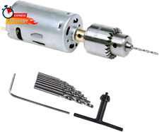 Mini Dc 12v Electric Hand Drill Motor Pcb Twist Drills Set New