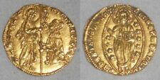 Nice 1400-13 Gold Coin Venice Italy Ducat Or Zecchino Michele Steno Fr. 1230 Xf