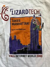 Vintage 2000 Lizardtech Fall Internet World 2000 T Shirt Mens L